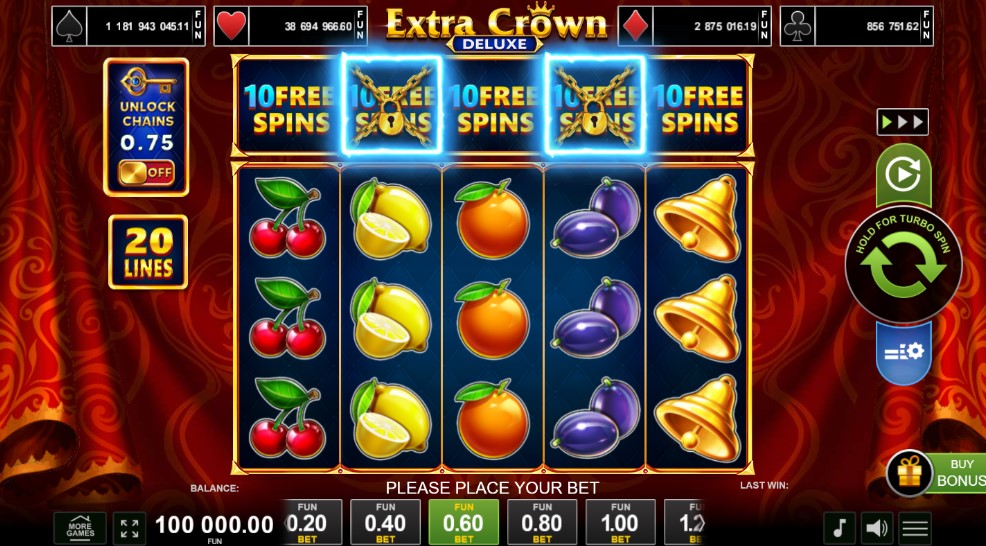 Extra Crown Deluxe by Amusnet slot