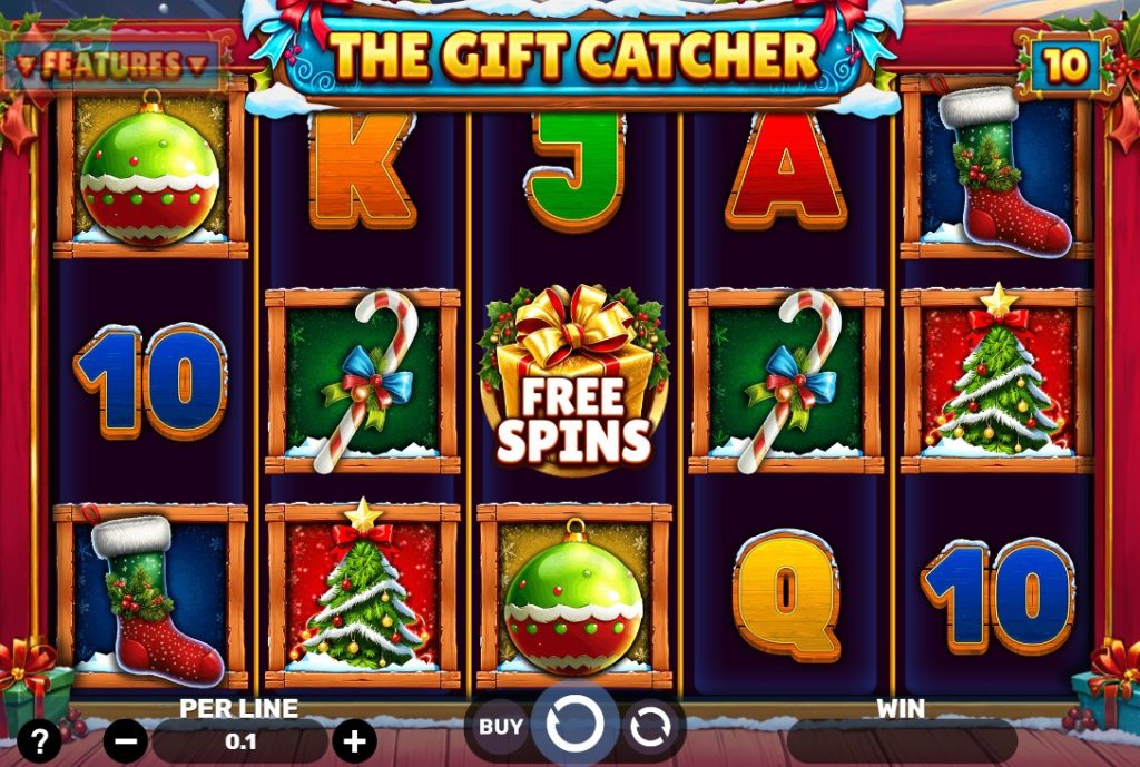 Gift Catcher by Spinomenal slot gameplay