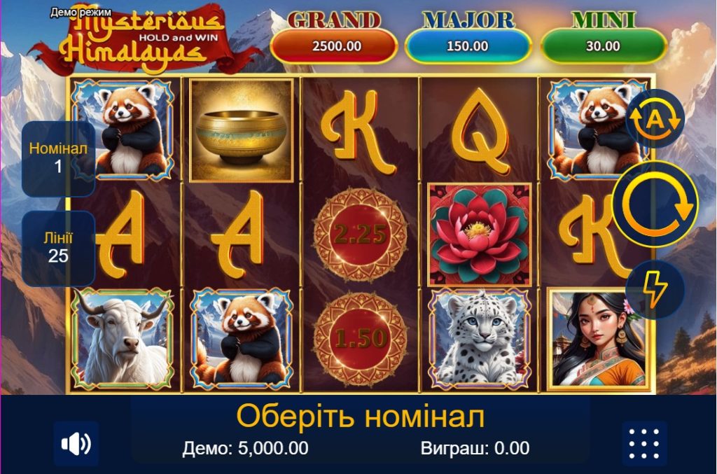 Mysterious Himalayas: Hold & Win slot by SlotoLand