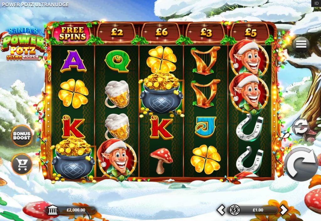 Santa's Power Potz by Bang Bang Games slot gameplay