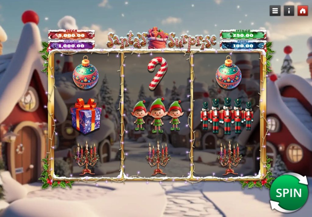 Santa's Surprise by Genii slot review logo