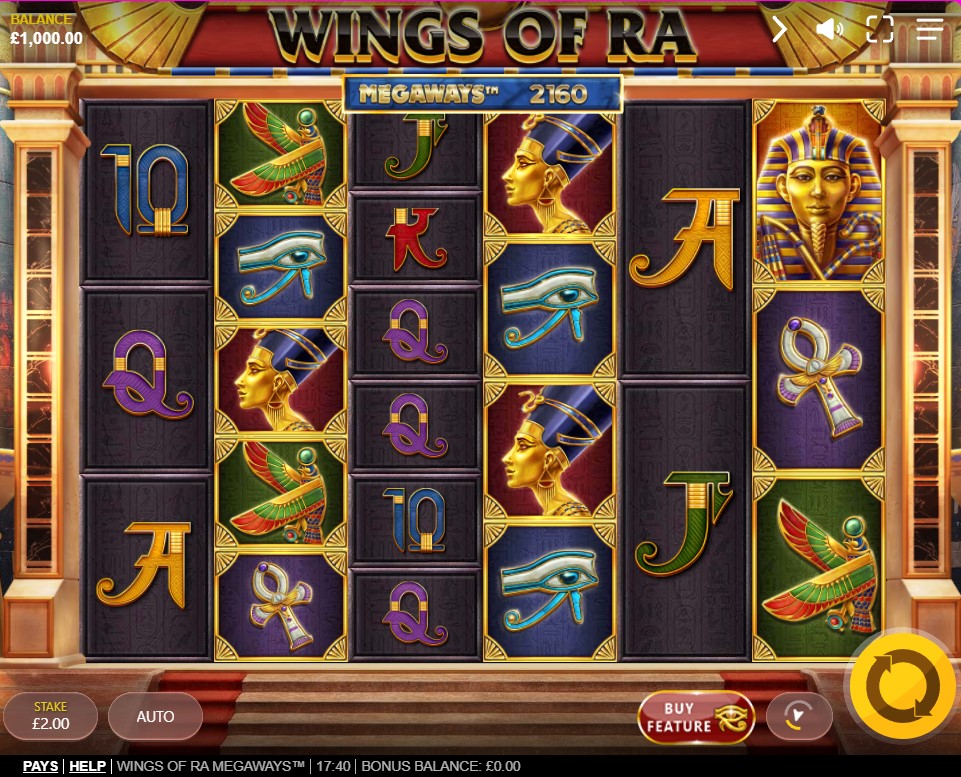 Wings Of Ra Red Tiger Gaming slot review logo