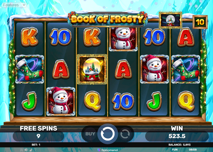 Book of Frosty Slot gameplay