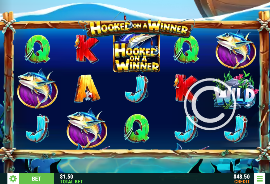 Hooked on a Winner Slot gameplay