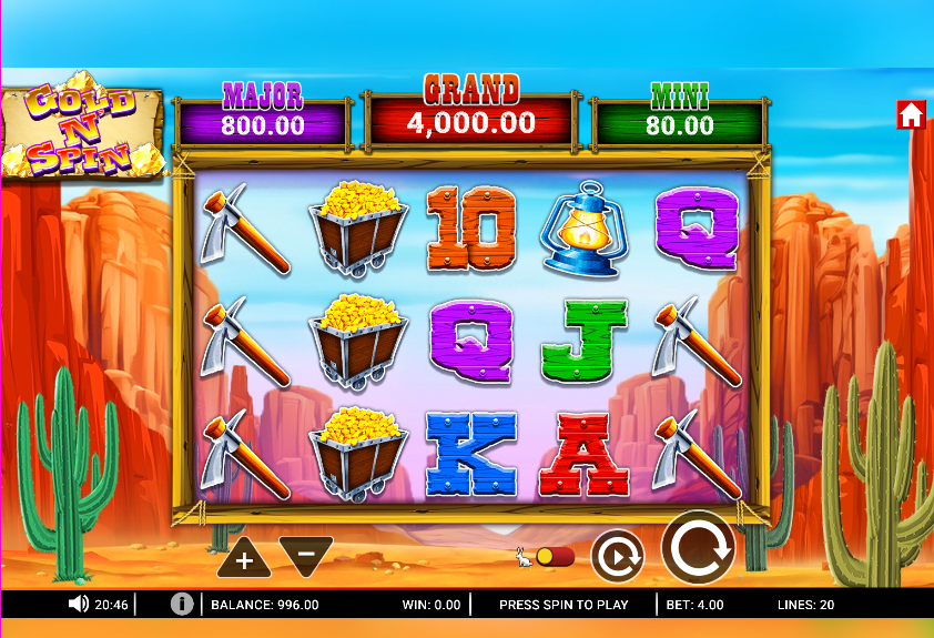 Gold 'N' Spin Slot Gameplay