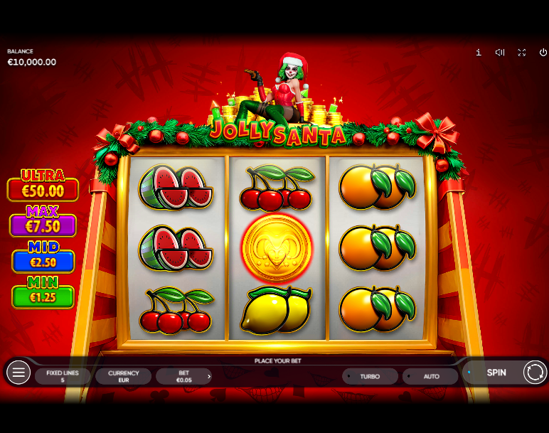 Jolly Santa Slot Gameplay