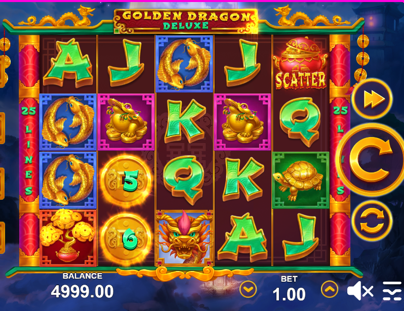 Golden Dragon Deluxe Slot screen