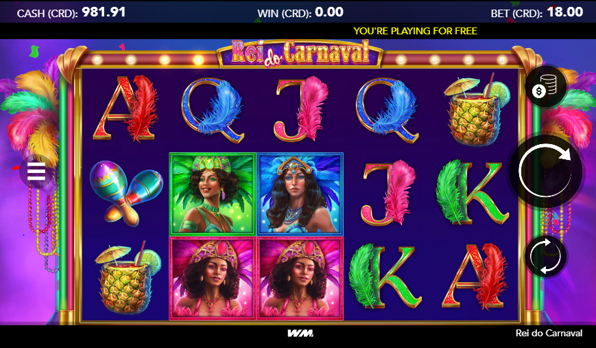 Rei do Carnaval Slot Gameplay