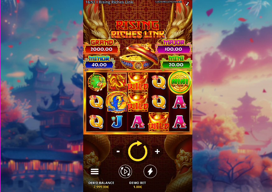 Rising Riches Link Slot Gameplay