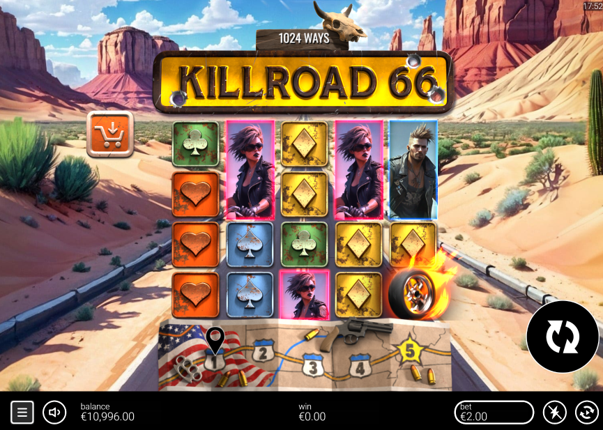 Killroad 66 Slot layout