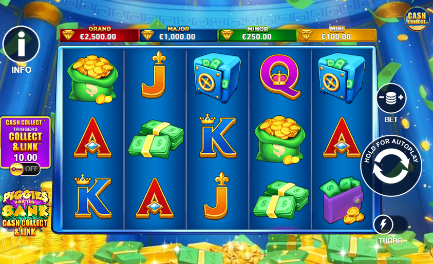 Piggies and the Bank Cash Collect & Link Slot gameplay