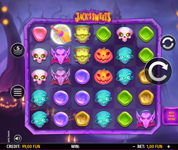 Jack's Sweets Slot gameplay