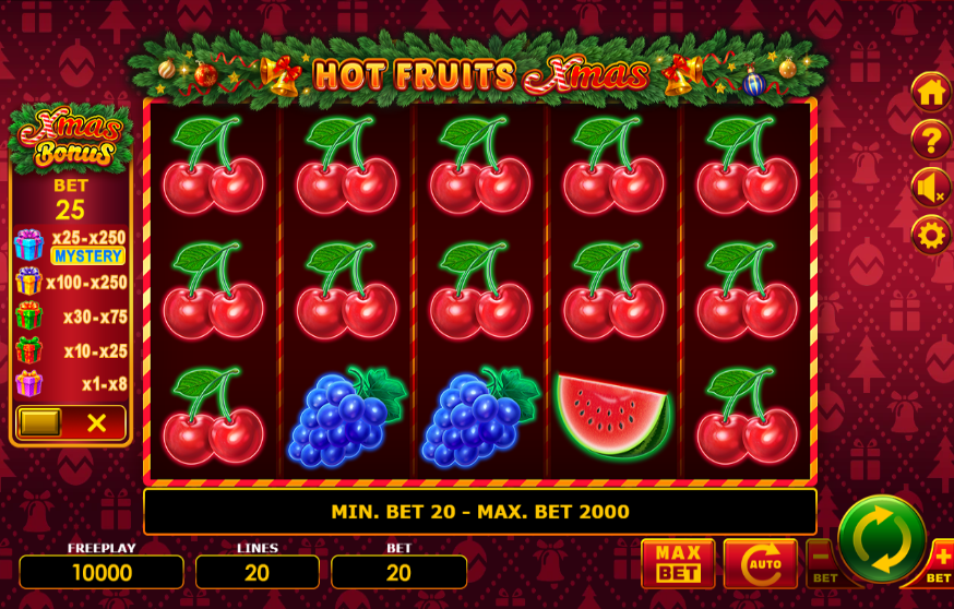 Hot Fruits Xmas Slot