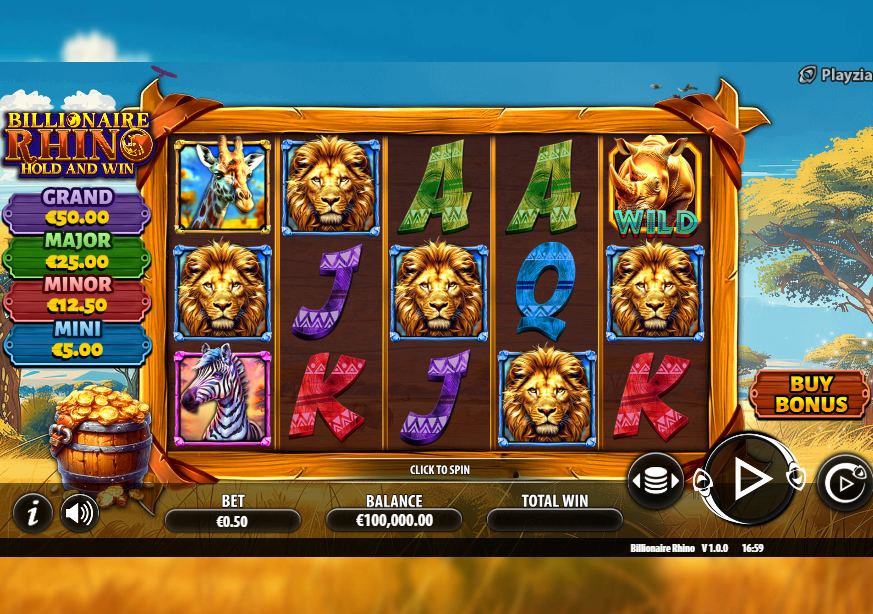 Billionaire Rhino Slot game