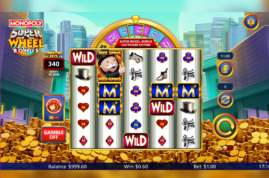 Monopoly Super Wheel Bonus Slot Game