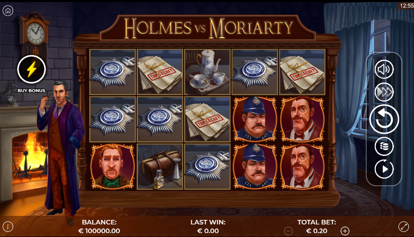 Holmes vs Moriarty Slot gameplay