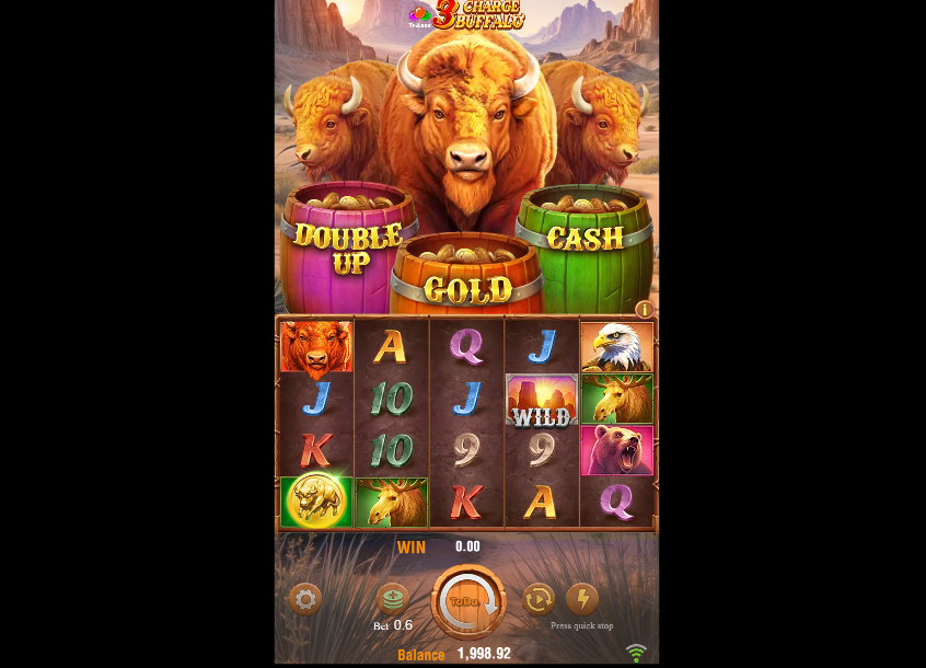 3 Charge Buffalo slot game