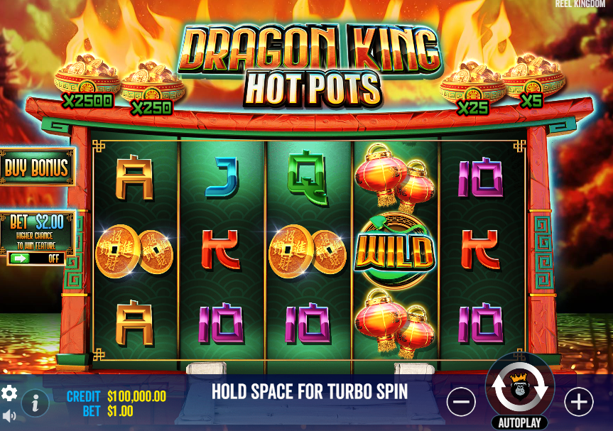 Dragon King Hot Pots Slot Gameplay