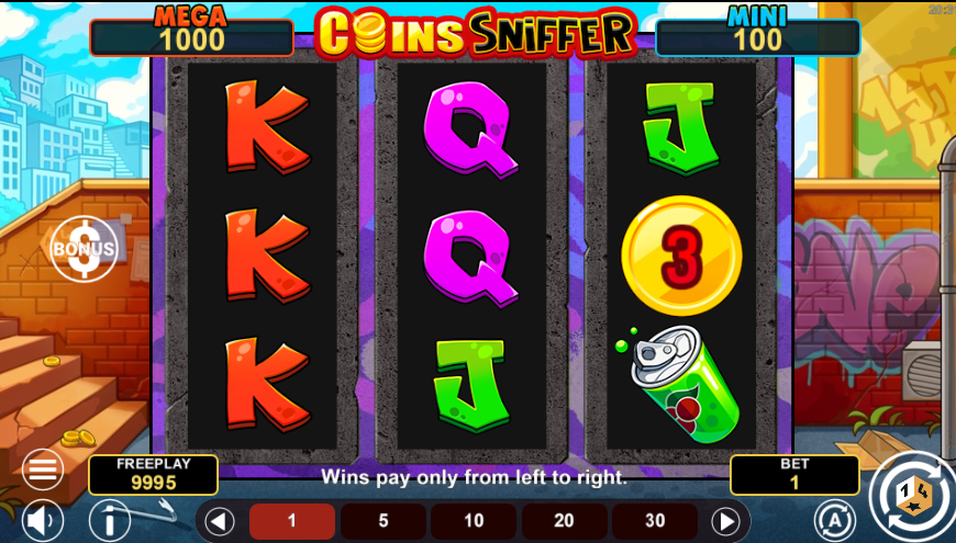 Coins Sniffer Hold & Win Slot gameplay