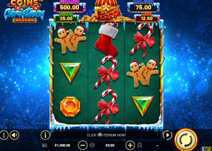 Coins of Christmas Slot Screen