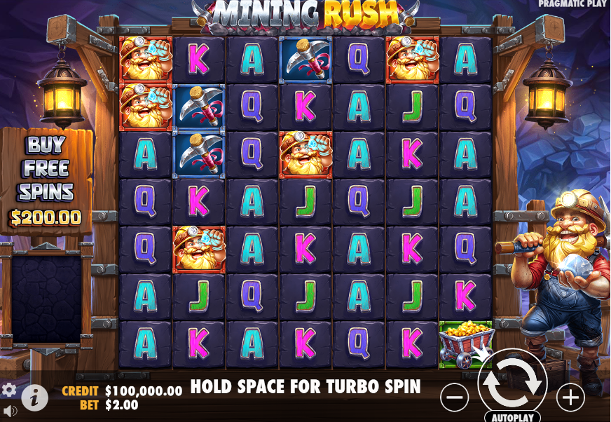 Mining Rush Slot Gameplay