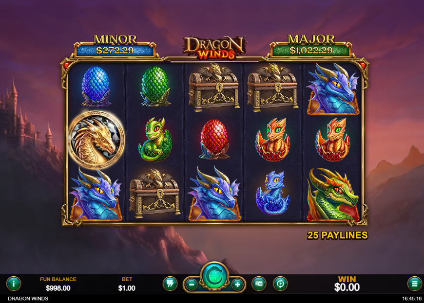 Dragon Winds Slot Gameplay