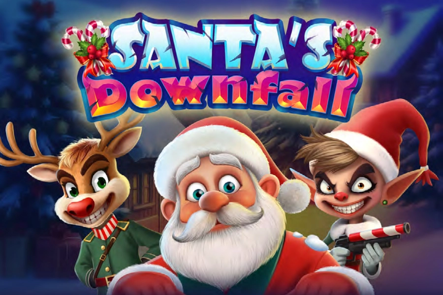 Santa's Downfall by GameArt slot logo