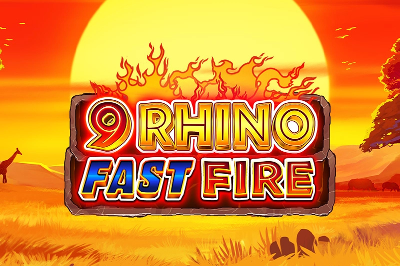 9 Rhino Fast Fire by Realistic Games slot logo