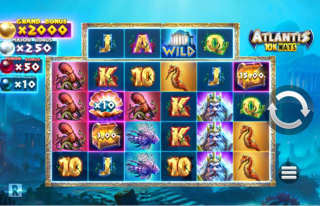 Atlantis 10K Ways by ReelPlay slot gameplay