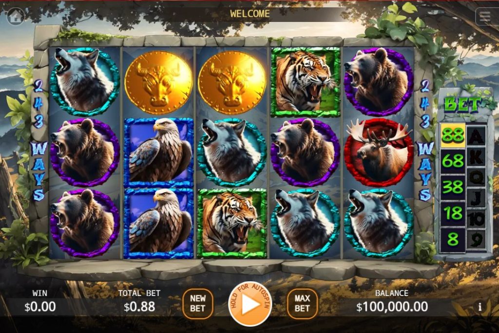 Blazing Buffalo slot by KA Gaming review gameplay screen