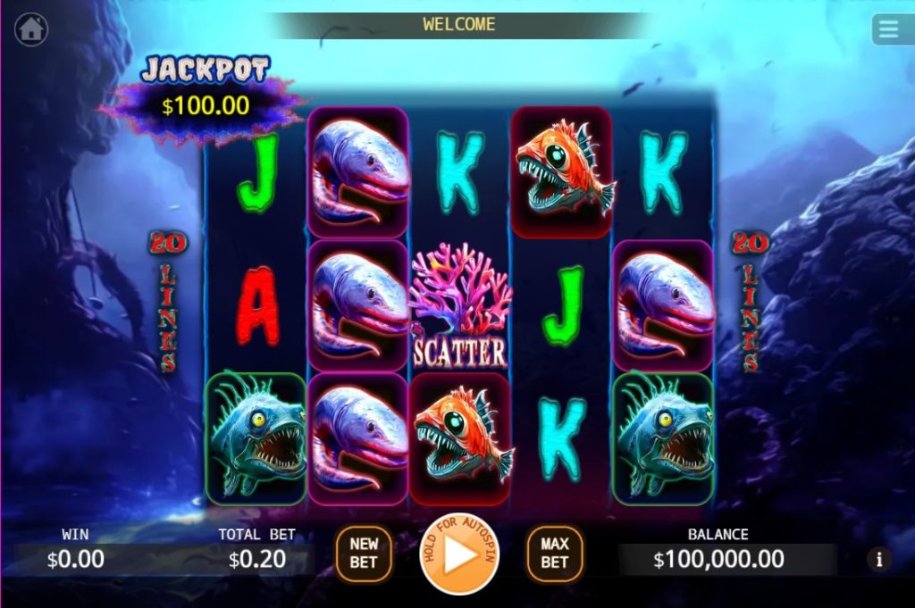 Bloody Deep Sea by KA Gaming slot gameplay screen