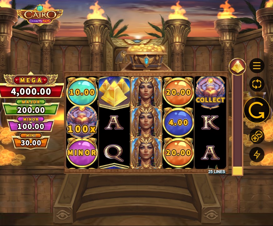 Cairo Connectify Pays slot by Gold Coin Studios slot gameplay