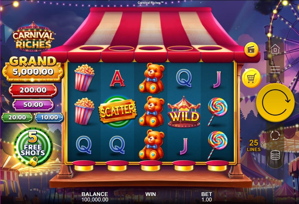 Carnival Riches by All41Studios slot gameplay