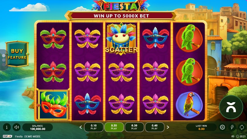 Fiesta by PopOK Gaming slot gameplay