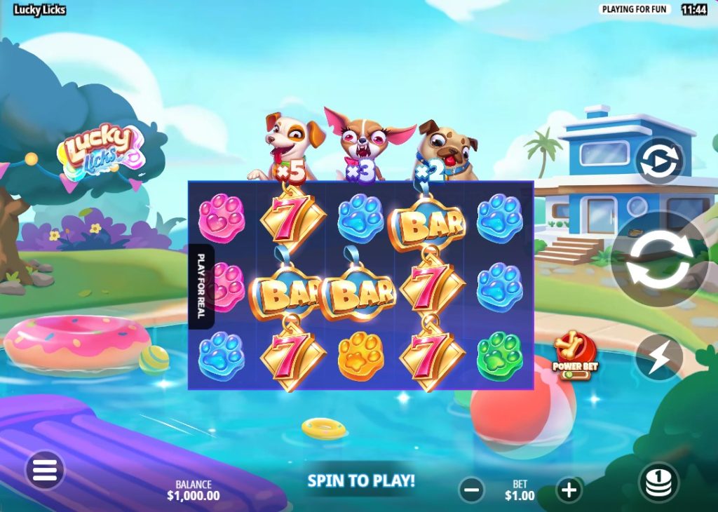 Lucky Licks by Playnetic slot gameplay