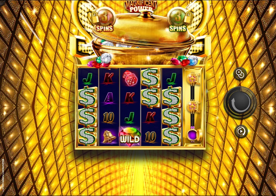 Magnificent Power Gold by Oros Gaming slot gameplay screen