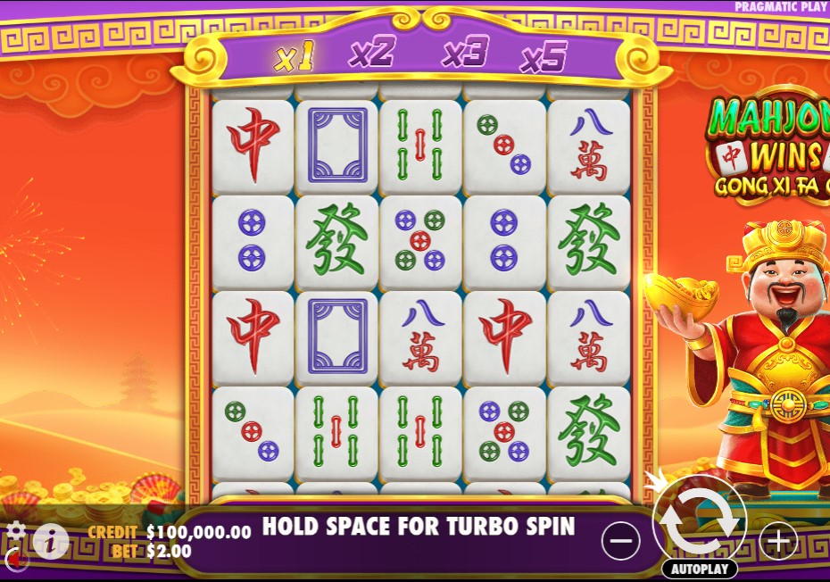 Mahjong Wins - Gong Xi Fa Cai by Pragmatic Play slot gameplay