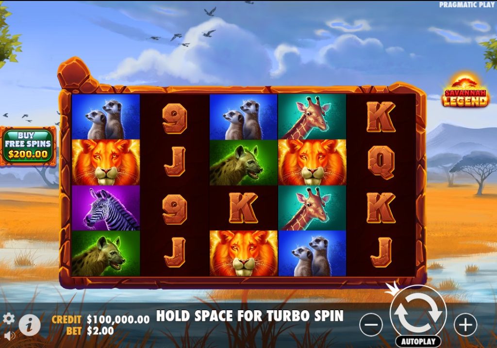 Savannah Legend slot by Pragmatic Play gameplay