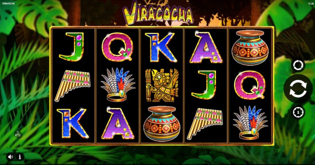 Viracocha slot by IGT slot gameplay screen