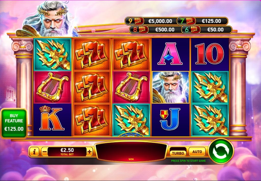 Zeus Rush Fever Deluxe SE Slot by RubyPlay slot gameplay