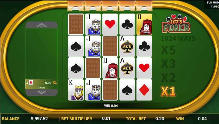 Let's Poker Slot gameplay