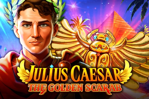 Julius Caesar The Golden Scarab slot logo