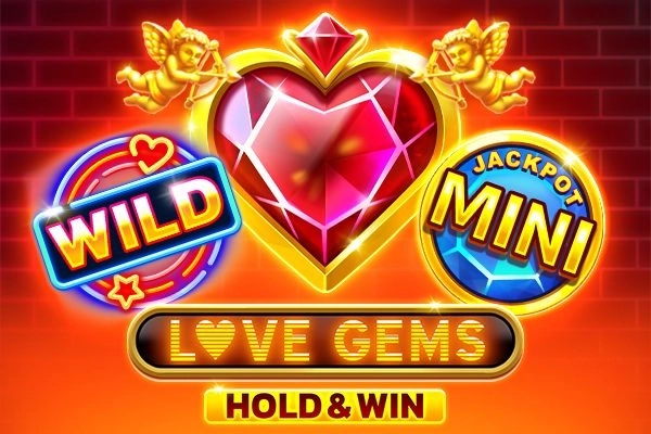 Love Gems Hold & Win by 1Spin4Win slot logo