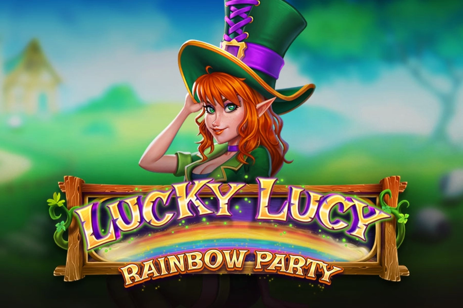 Lucky Lucy Rainbow Party by Playnetic slot logo