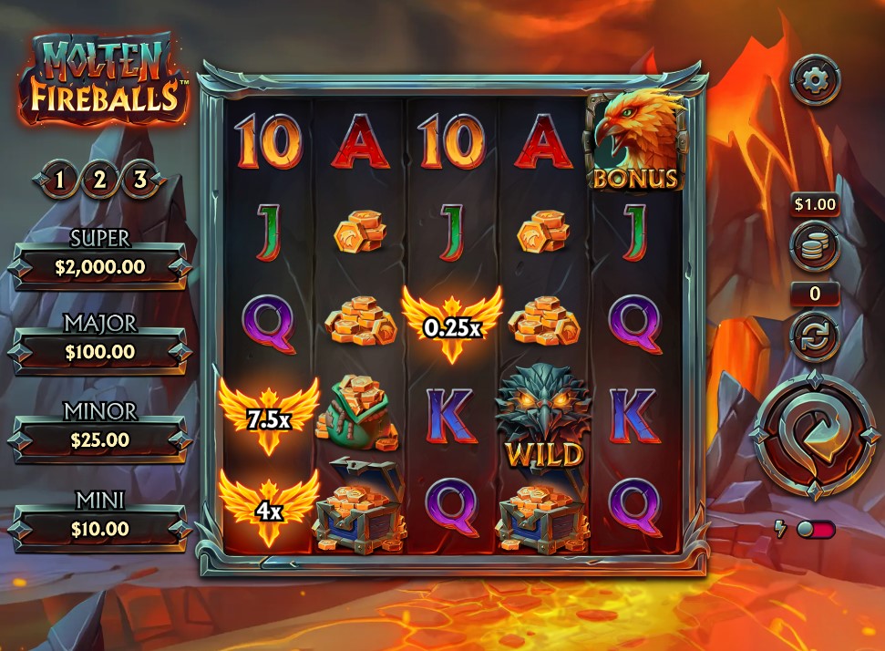 Molten Fireballs by Light & Wonder slot gameplay