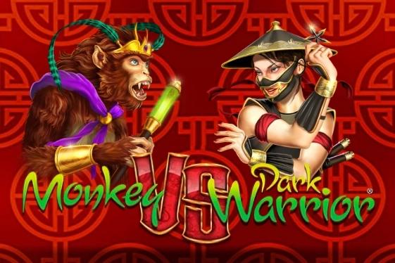 Monkey vs Dark Warrior by Zitro slot logo