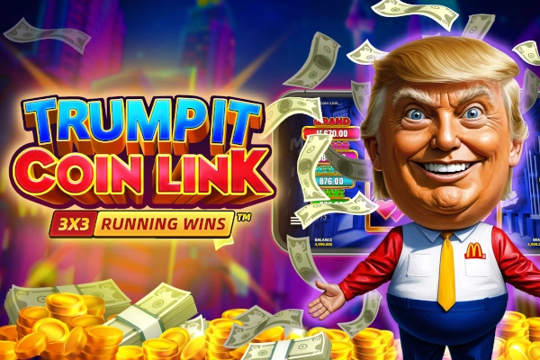 Trump It Coin Link by Fugaso slot logo