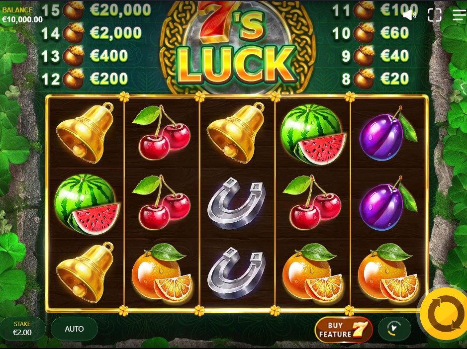 7’s Luck by Red Tiger Gaming slot gameplay
