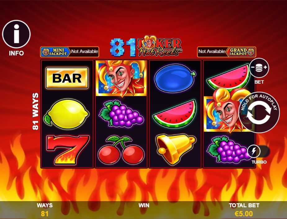 81 Joker Hot Reels by Playtech slot gameplay