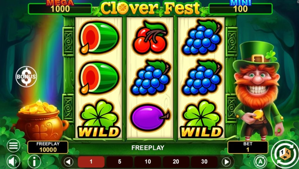 Clover Fest Hold & Win by 1Spin4Win slot logo